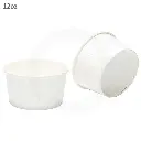 12oz White Paper Soup Cup 500/ctn