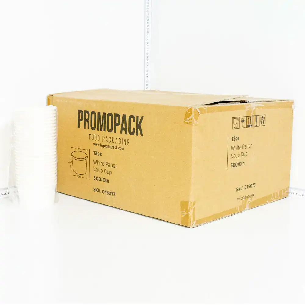 12oz White Paper Soup Cup 500/ctn