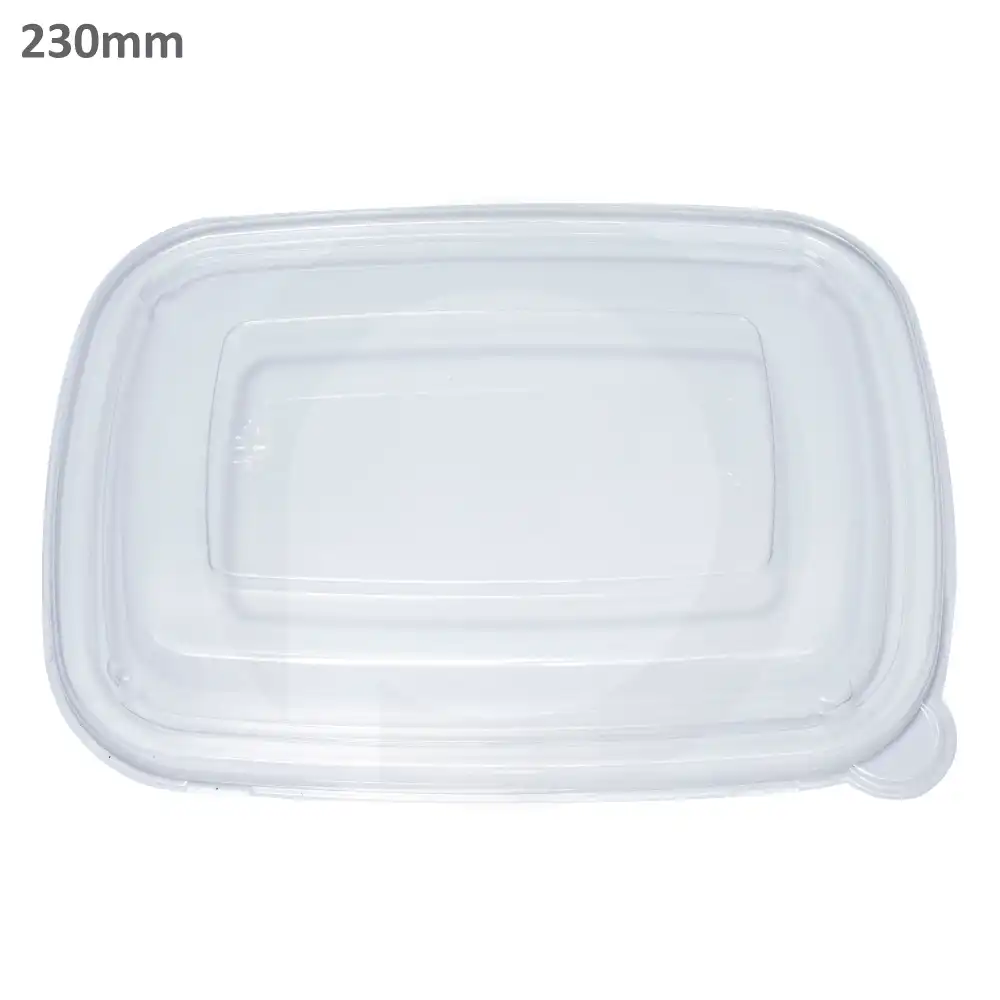 230mm PET Plastic Sugarcane Bowl Lid 300/ctn