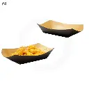 Black - #4 Kraft Paper Food Tray 500/ctnn