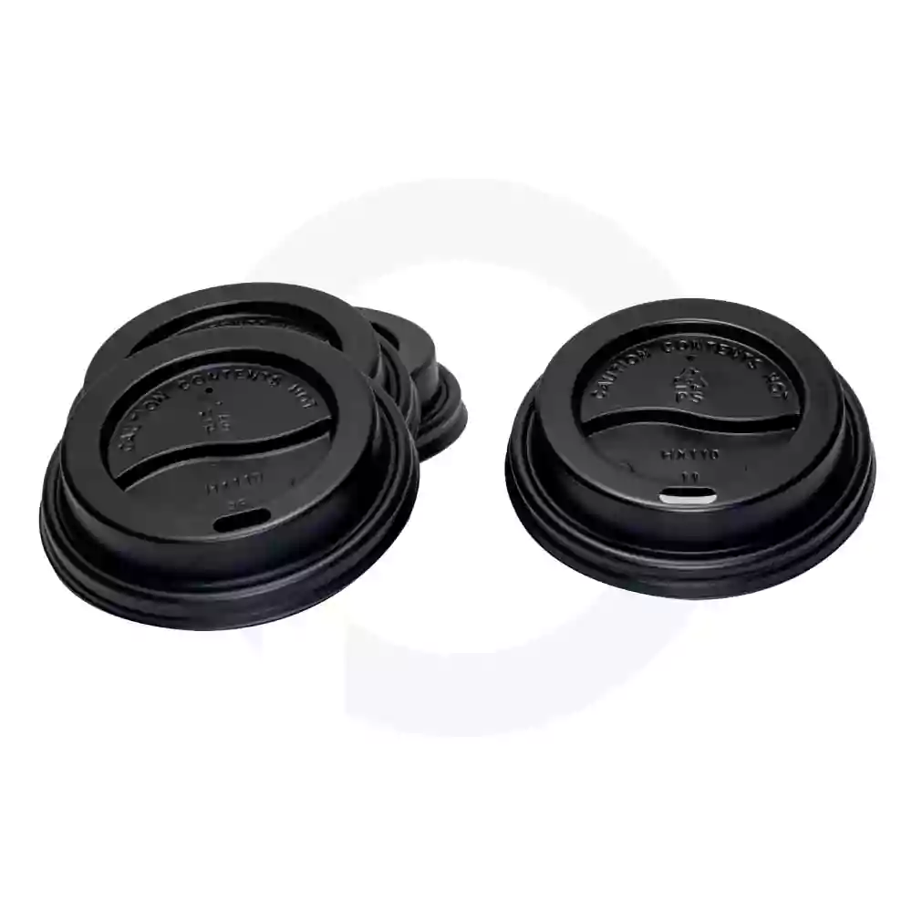 73mm PS Plastic Black Lid No Cap 1000/ctn