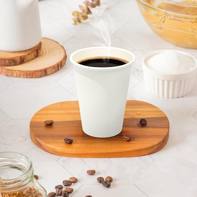 12oz Single Wall White Paper Cup 1000/ctn