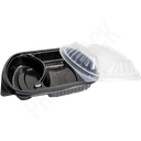 PP Plastic Rectangular Box Divided Into 2 Sections 250/ctn