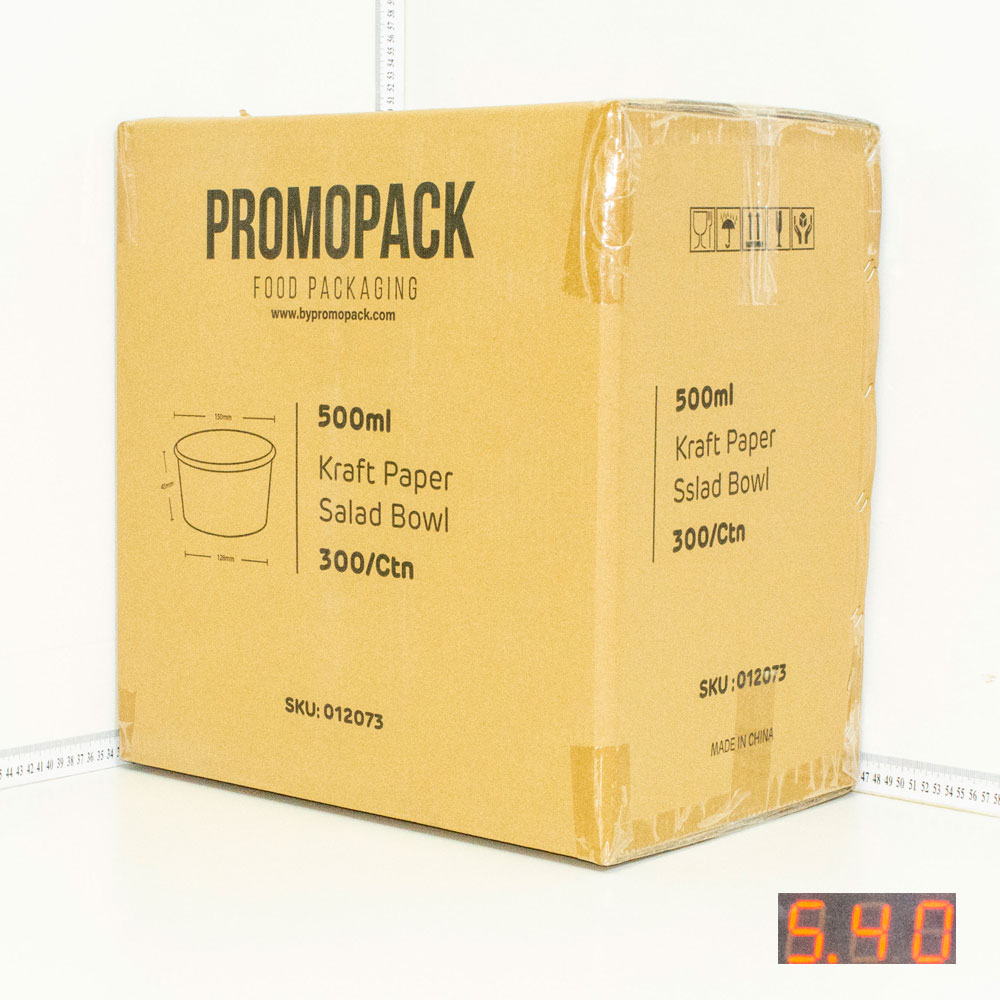 500ml Kraft Paper Salad Bowl 300/ctn