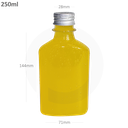 250ml A PET Plastic Cold Brew Bottle Silver Alu Cap 200/ctn