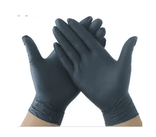 Large Black Vinyl Gloves 10box/ctn