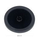 80mm PP Plastic Black O Hole Lid 500/ctn