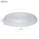 215mm PET Plastic Sugarcane Bowl Lid 300/ctn