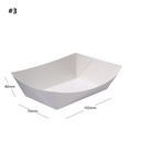 #3 White Paper Food Tray 500/ctn