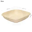 48oz Wide Bagasse Sugarcane Food Bowl  300/ctn
